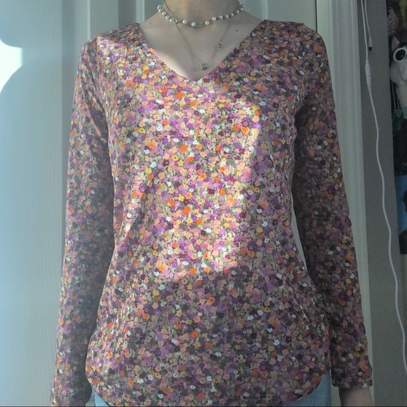 Floral mesh top - Picture 2 of 2